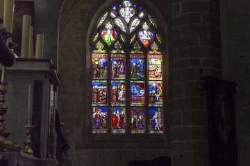 Obraz premium Saint-Aubin church in Guerande, France