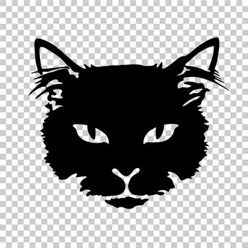 black cat silhouette tattoo