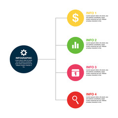 Infographic flat icon