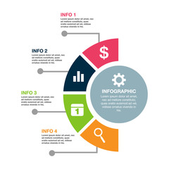 Infographic flat icon