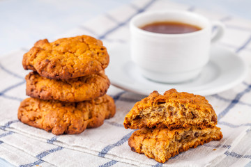 cookies, coffee and orange marmalade