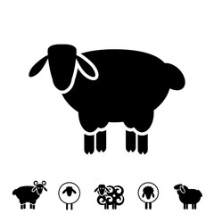 Sheep or Ram Icon, Logo, Template, Pictogram