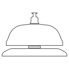 Reception bell icon .