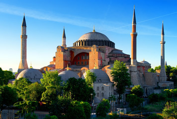 Fototapeta na wymiar Hagia Sophia in summer