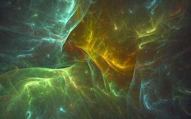 Fototapeta premium 3D rendering abstract fractal light background