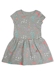 gray cotton baby dress. Isolate