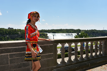  Xiao-Ling Kelleher on Canada Day 150 Anniversary at Niagara Falls, 7/2/2017