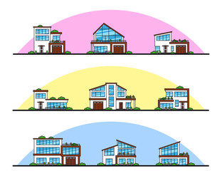 Set of houses