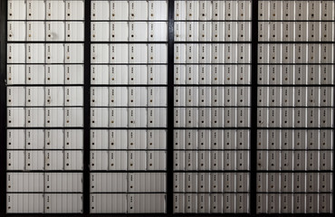 Wall Of United States Post Office Boxes