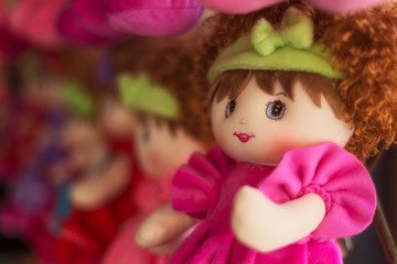 Obraz na płótnie Canvas Wool doll, a perfect gift for a kid