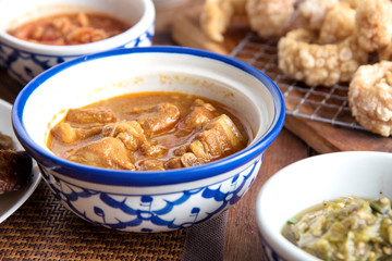 Hung lay curry , Kaeng Hung Ley Moo (Pork Curry),Northern Thai food style pork curry 