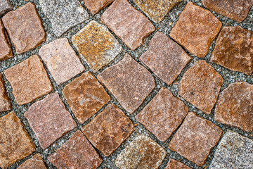cobblestone floor