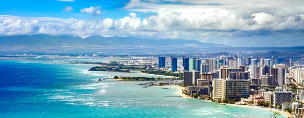 Fototapeten Honolulu Coastline © Jonathan Densford