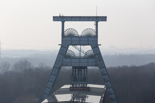 mining tower ruhrgebiet germany