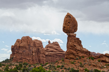 Fototapeta na wymiar Balanced Rock at Arches National Park