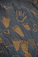 Petroglyphs from Newspaper Rock State Historic Monument