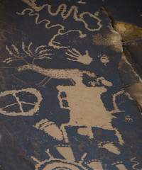 Petroglyphs from Newspaper Rock State Historic Monument