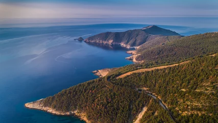 Selbstklebende Fototapete Luftbild Thassos island, Greece