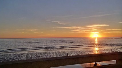 Obraz premium Sunset at La Parée, Bretignolles-sur-mer