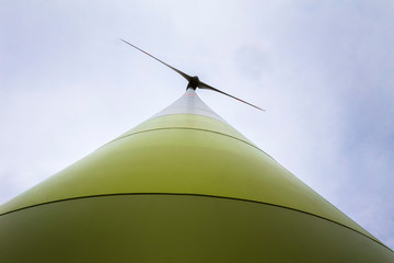 a modern wind turbine