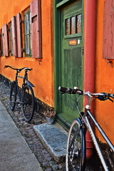 Rue colorée de Copenhague