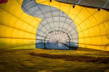 Fototapeta premium Intérieur de montgolfière