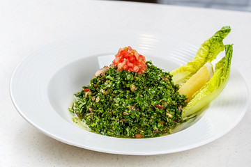 Arabic traditional salad Tabbouleh