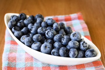 White bowl with berries