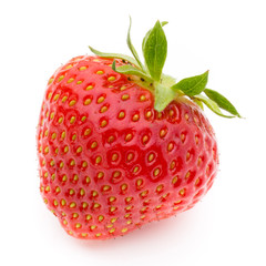 Strawberry isolated on white background. Fresh berry.