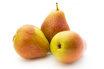 Pears isolated on the white background.