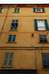 Typical mediterranean facade in Italy