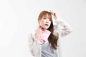 カジュアルポートレート・白バック