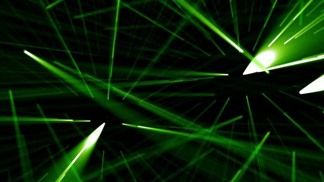 Green Laserbeams Seamless Loop 4k