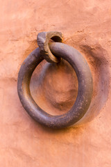 Old hook from the wall for horses