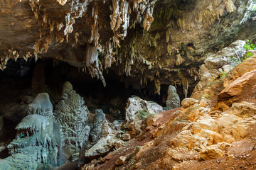 Mae Ou Su Cave, Tha Song Yang District, Tak Province, Thailand.Cave is a beautiful cave in the top of Thailand. Has been dubbed 