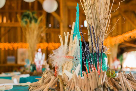 Beach Themed Ocean Wedding Reception Decorations