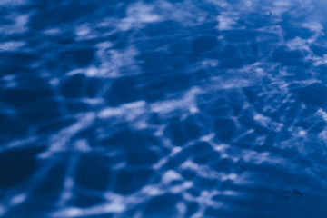 water refraction on concrete wall background