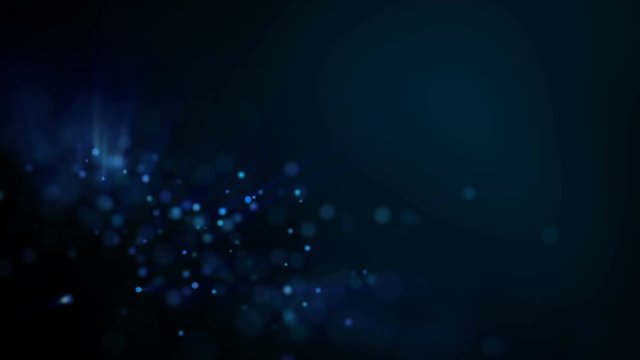 Off Focus Blue Particle Seamless Loop 4k