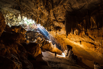 Mae Ou Su Cave, Tha Song Yang District, Tak Province, Thailand.Cave is a beautiful cave in the top of Thailand. Has been dubbed "Geothermal Theater" and has been hailed as one of the unseen Thailand.