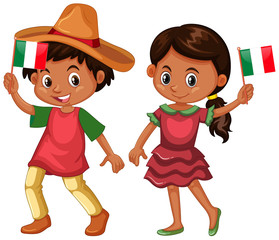 Boy and girl from Mexico