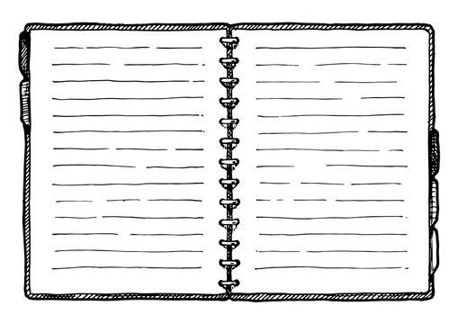 illustration of  notebook