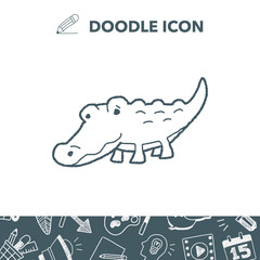 crocodile doodle