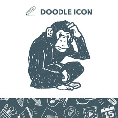 orangutan monkey doodle