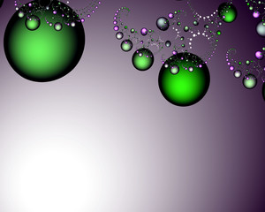 Phosphorescent bubbles background