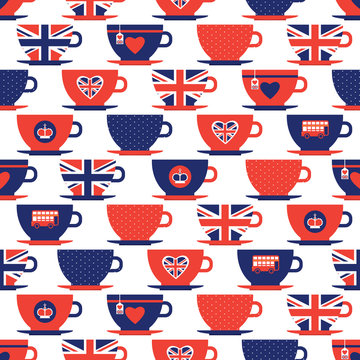 London pattern vector seamless