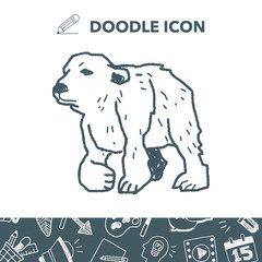 polar bear doodle