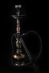 Hookah pipes used to smoke shisha/tobacco. Nightlight and Hookah Bars