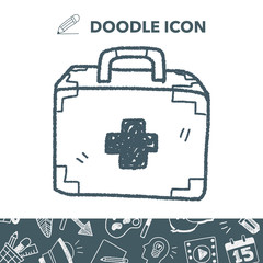 medical box doodle drawing