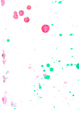 Abstract green red ink splash