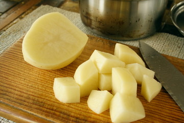 Eaw Potaro chopped and diced